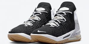 Nike LeBron 18 Black Gum CQ9283-007发售日期