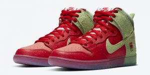 Nike SB Dunk High Strawberry Cough CW7093-600 发售日期价格