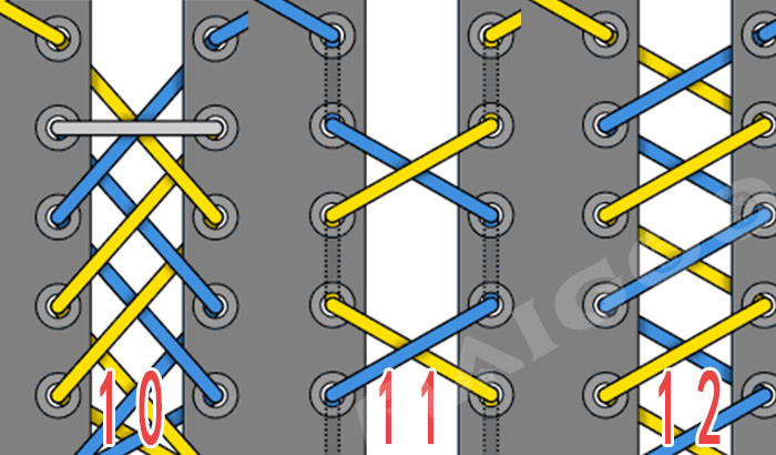 运动鞋鞋带的系法图解 运动鞋系鞋带的24种花样插图3