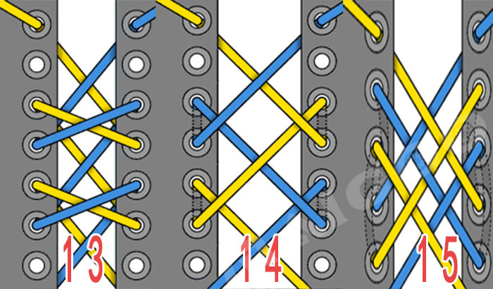运动鞋鞋带的系法图解 运动鞋系鞋带的24种花样插图4