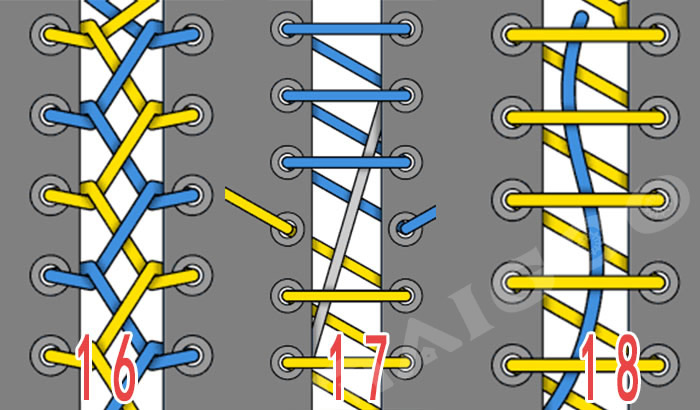 运动鞋鞋带的系法图解 运动鞋系鞋带的24种花样插图5