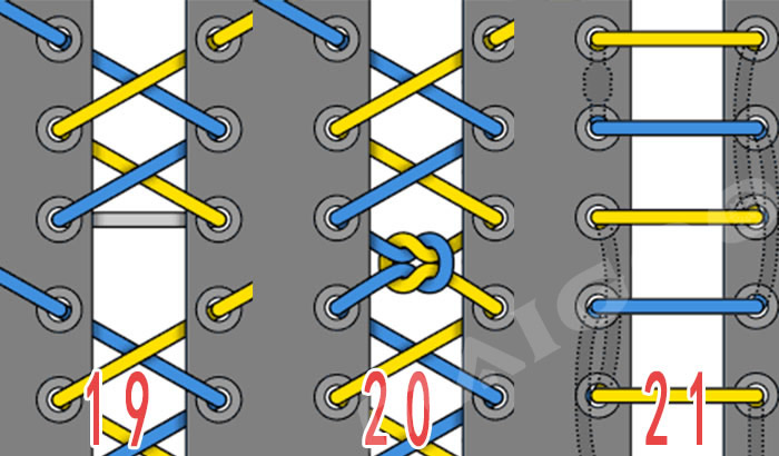 运动鞋鞋带的系法图解 运动鞋系鞋带的24种花样插图6