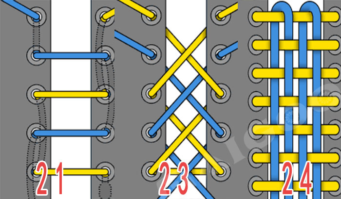 运动鞋鞋带的系法图解 运动鞋系鞋带的24种花样插图7